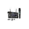 Batblack bt-m43 pro UHF set 2 microfonos inalambricos manos doble maleta salidas independientes.