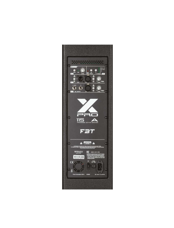 Fbt x pro 115a parlante 15" activo 1500 watts bluetooth madera 4 entradas alta calidad - Imagen 2