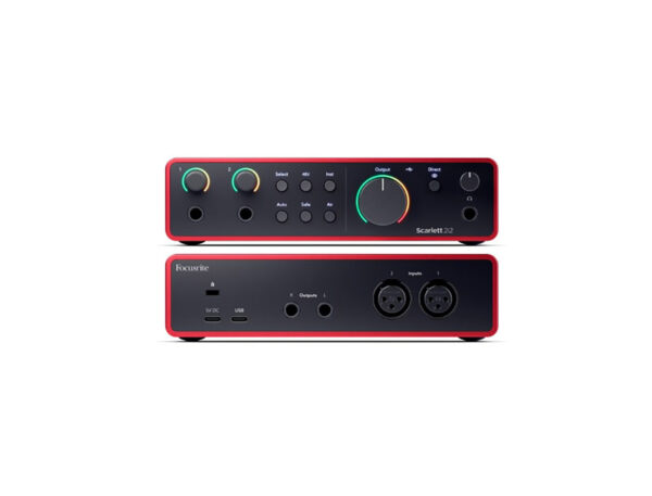 Focusrite scarlett 2i2 4ta Generacion interfaz audio usb interface sonido grabacion pro