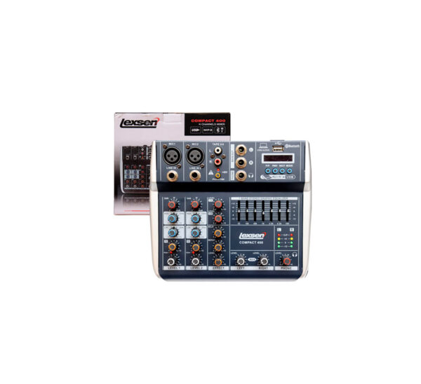 Lexsen compact 400 consola 2 entradas canon 500 watts alta calidad